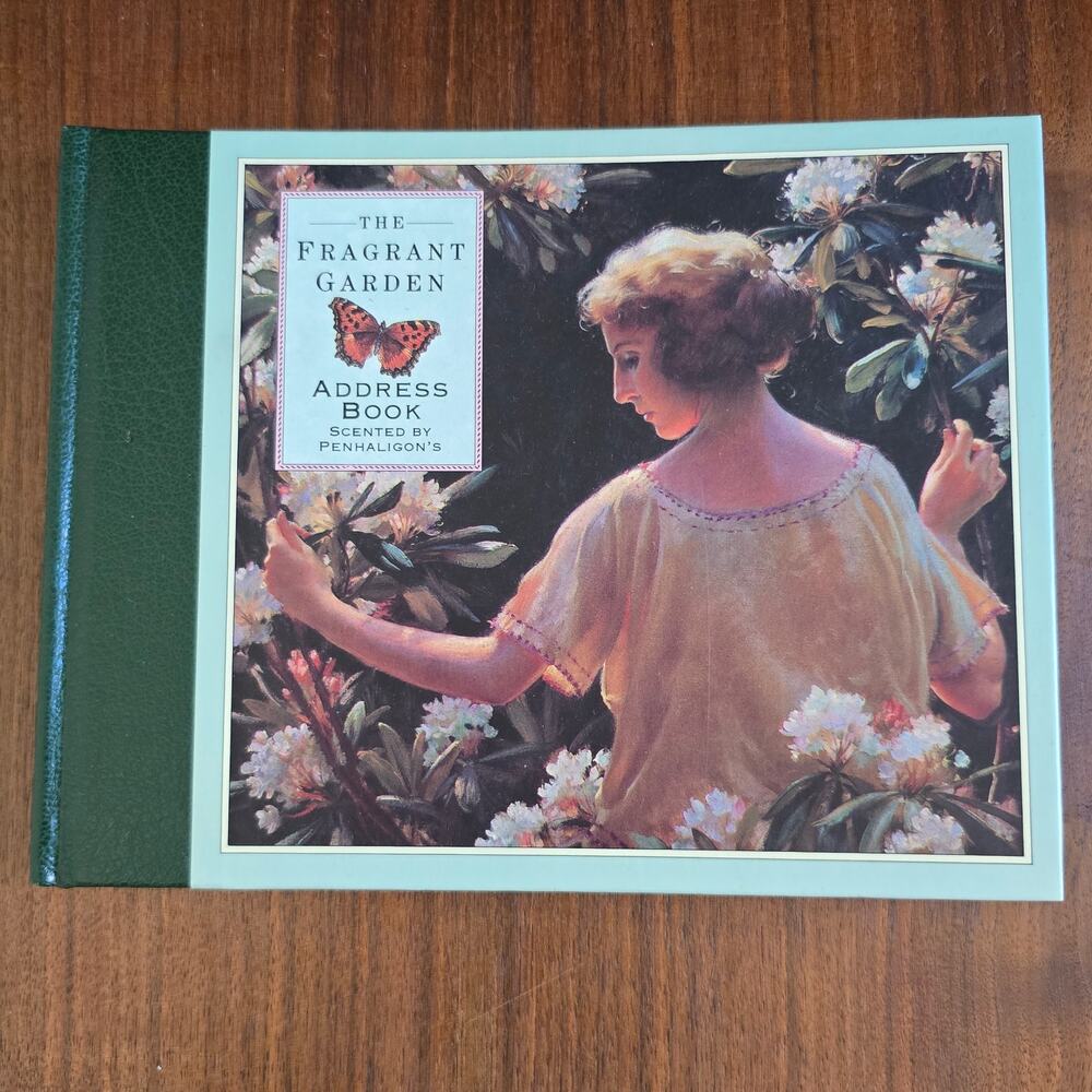 Vintage Penhaligon's THE FRAGRANT GARDEN Illustrated Address Book 90s Unused